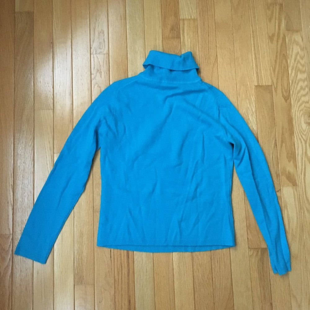 Valerie Stevens turquoise cashmere turtleneck Size PS